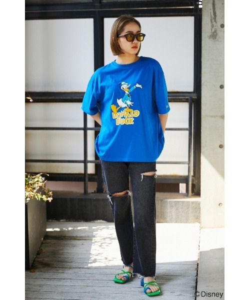 RODEO CROWNS WIDE BOWL（ロデオクラウンズワイドボウル）の「(M&F)アソートＴシャツ（Tシャツ/カットソー・レディース・ブラック/ダークグリーン/ブルー/オフホワイト・FREE）」の10枚目の写真