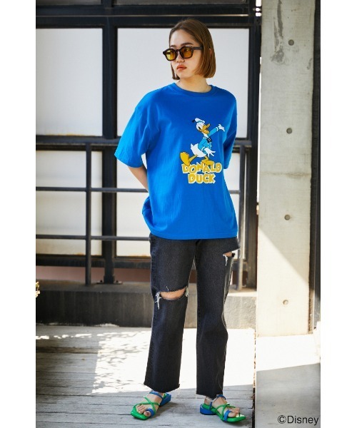 RODEO CROWNS WIDE BOWL（ロデオクラウンズワイドボウル）の「(M&F)アソートＴシャツ（Tシャツ/カットソー・レディース・ブラック/ダークグリーン/ブルー/オフホワイト・FREE）」の13枚目の写真