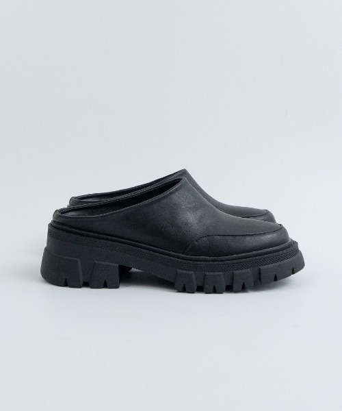 Fabby fabby(ファビィーファビィー)の「タンク底サボサンダル(サンダル・レディース・ベージュ/ブラック・SMALL/MEDIUM/LARGE)」の6枚目の写真