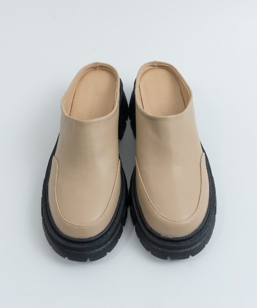 Fabby fabby(ファビィーファビィー)の「タンク底サボサンダル(サンダル・レディース・ベージュ/ブラック・SMALL/MEDIUM/LARGE)」の21枚目の写真