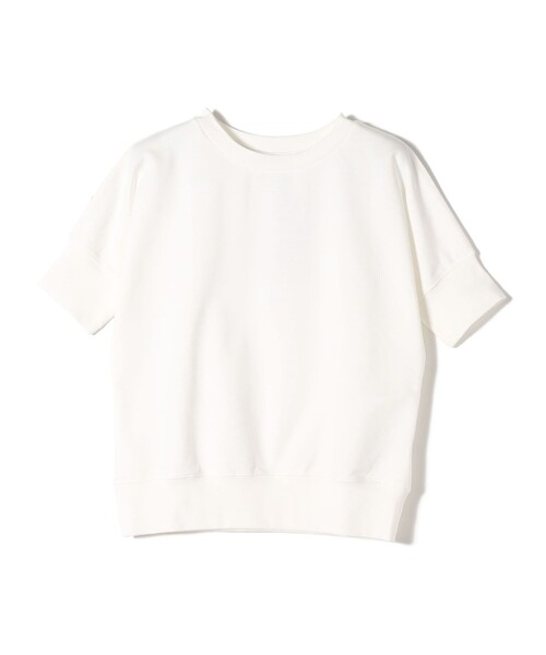 SHIPS Colors(シップス カラーズ)の「SHIPS Colors:〈洗濯機可能〉ミニ裏毛 ショート スリーブ トップス(Tシャツ/カットソー・レディース・ライトブルー/ブラック/オフホワイト・ONE SIZE)」の4枚目の写真