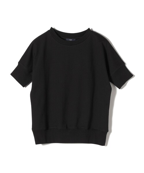 SHIPS Colors(シップス カラーズ)の「SHIPS Colors:〈洗濯機可能〉ミニ裏毛 ショート スリーブ トップス(Tシャツ/カットソー・レディース・ライトブルー/ブラック/オフホワイト・ONE SIZE)」の5枚目の写真