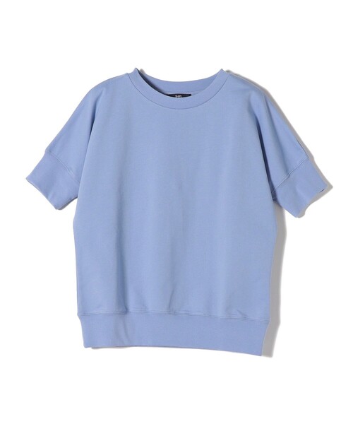 SHIPS Colors(シップス カラーズ)の「SHIPS Colors:〈洗濯機可能〉ミニ裏毛 ショート スリーブ トップス(Tシャツ/カットソー・レディース・ライトブルー/ブラック/オフホワイト・ONE SIZE)」の6枚目の写真