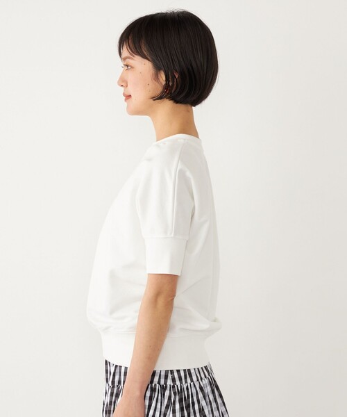 SHIPS Colors(シップス カラーズ)の「SHIPS Colors:〈洗濯機可能〉ミニ裏毛 ショート スリーブ トップス(Tシャツ/カットソー・レディース・ライトブルー/ブラック/オフホワイト・ONE SIZE)」の16枚目の写真