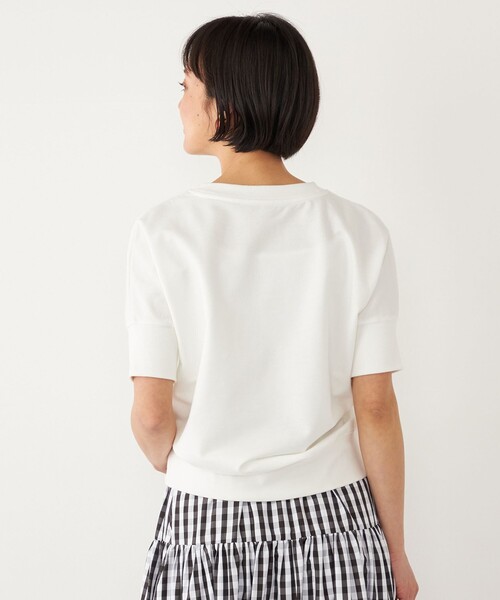 SHIPS Colors(シップス カラーズ)の「SHIPS Colors:〈洗濯機可能〉ミニ裏毛 ショート スリーブ トップス(Tシャツ/カットソー・レディース・ライトブルー/ブラック/オフホワイト・ONE SIZE)」の22枚目の写真