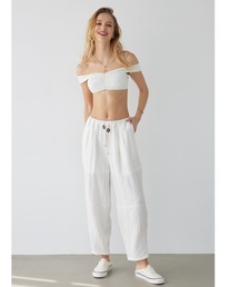 ALEXIA STAM | Cozy Cotton Gauze Pants / コットンガーゼロングパンツ(その他パンツ)