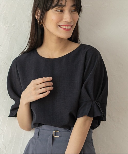 タックスリーブイージーケアブラウス【イージーケア/吸水速乾/洗濯機洗い可】