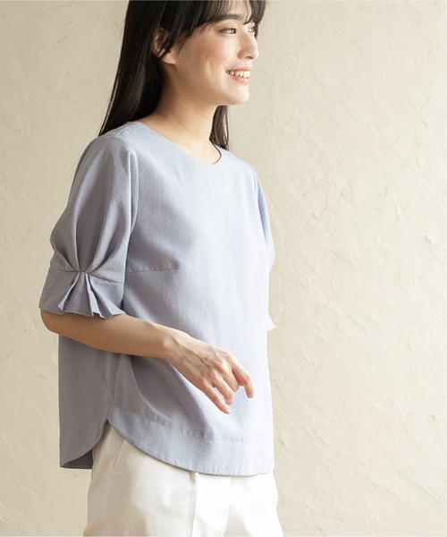 タックスリーブイージーケアブラウス【イージーケア/吸水速乾/洗濯機洗い可】