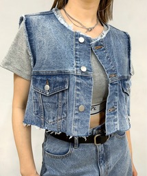WHO'S WHO gallery | ショートデニムベスト(ベスト)