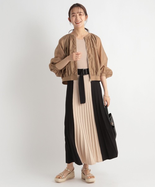 Andemiu（アンデミュウ）の「シアーブルゾン965978（ブルゾン・レディース・グレー/ネイビー/キャメル・FREE）」の19枚目の写真