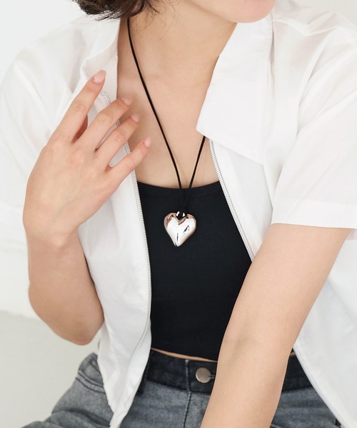 UNE MANSION(ユヌマンション)の「シルバーハートチョーカーネックレス(ネックレス・レディース・シルバー系その他/シルバー系その他2・ONE SIZE)」の14枚目の写真