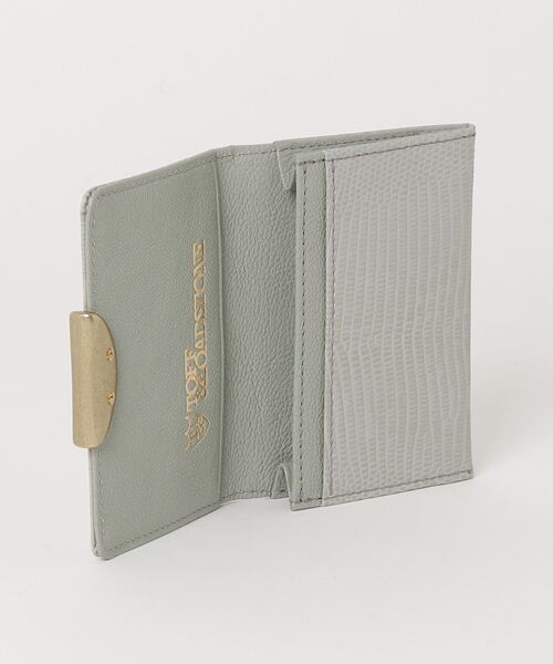 TOFF&LOADSTONE（トフアンドロードストーン）の「デリスリザード名刺入れ（名刺入れ・レディース・グレー系その他2/ブルー系/ライトイエロー・FREE）」の5枚目の写真