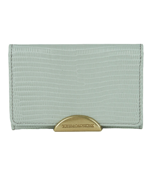 TOFF&LOADSTONE（トフアンドロードストーン）の「デリスリザード名刺入れ（名刺入れ・レディース・グレー系その他2/ブルー系/ライトイエロー・FREE）」の2枚目の写真