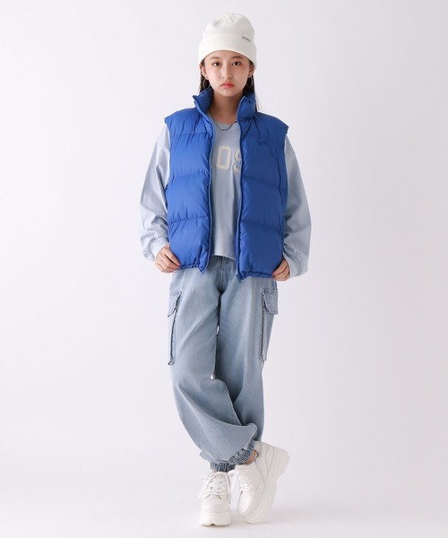 repipi armario(レピピ アルマリオ)の「パデットベスト(ダウンベスト・キッズ・ブラック/ブルー/ホワイト・LARGE/MEDIUM)」の6枚目の写真