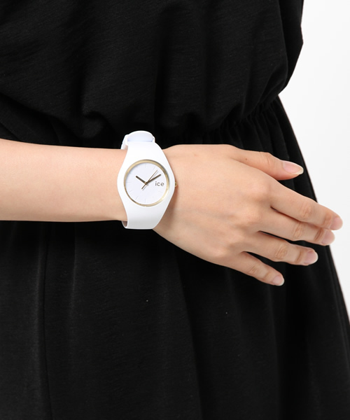 ICE WATCH（アイスウォッチ）の「【大人気アイテム】(ICE WATCH)ICE-GLAM WE US（アナログ腕時計・レディース・ホワイト×ゴールド・ONE SIZE）」の9枚目の写真