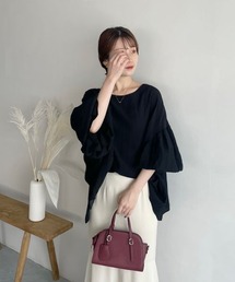 mysty woman | 【スタッフインフルエンサープロデュース】ギャザー3wayチュニック 971291【MiOプロデュース】(シャツ/ブラウス)