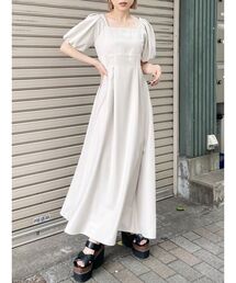 MURUA | スクエアネックボリュームスリーブワンピース(ワンピース)