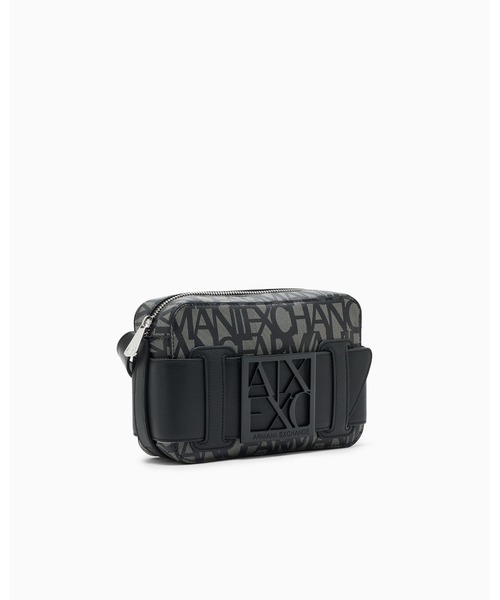 【完売品】ARMANI EXCHANGE BOXロゴバックルミニショルダーバッグ A|X アルマーニ エクスチェンジ】BOXロゴバックル ミニショルダー