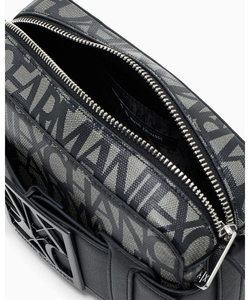 アルマーニエクスチェンジ タブルファスナーショルダーバック ブラック