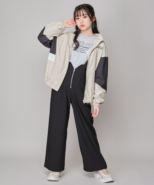 SISTER JENNI(SISTER JENNI)の「フード収納ウィンドブレーカー(その他アウター・キッズ・ラベンダー/ベージュ/ブラック・130cm/140cm/160cm/150cm)」の11枚目の写真