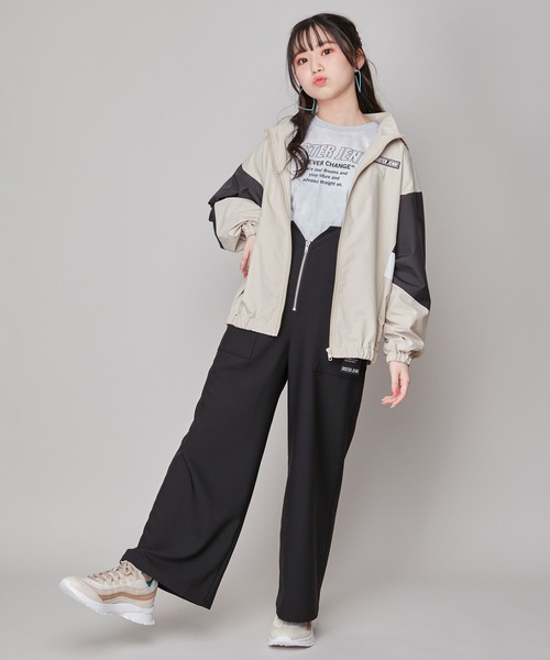 SISTER JENNI(SISTER JENNI)の「フード収納ウィンドブレーカー(その他アウター・キッズ・ラベンダー/ベージュ/ブラック・130cm/140cm/160cm/150cm)」の12枚目の写真
