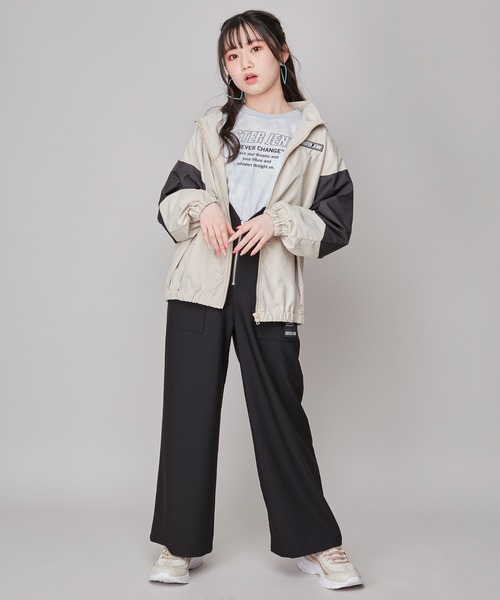 SISTER JENNI(SISTER JENNI)の「フード収納ウィンドブレーカー(その他アウター・キッズ・ラベンダー/ベージュ/ブラック・130cm/140cm/160cm/150cm)」の13枚目の写真