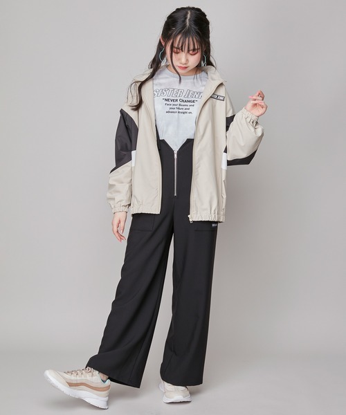 SISTER JENNI(SISTER JENNI)の「フード収納ウィンドブレーカー(その他アウター・キッズ・ラベンダー/ベージュ/ブラック・130cm/140cm/160cm/150cm)」の14枚目の写真