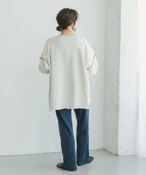 ITEMS URBANRESEARCH（アイテムズ アーバンリサーチ）の「ワッフルイージーパンツ（その他パンツ・レディース・ネイビー/ホワイト系その他/キャメル・FREE）」の5枚目の写真