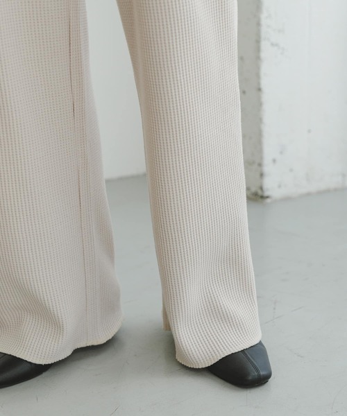 ITEMS URBANRESEARCH（アイテムズ アーバンリサーチ）の「ワッフルイージーパンツ（その他パンツ・レディース・ネイビー/ホワイト系その他/キャメル・FREE）」の10枚目の写真