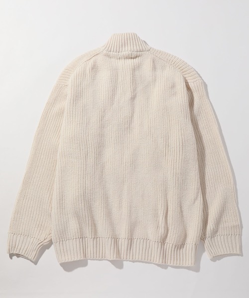 U.S. POLO ASSN.（ユーエスポロアッスン）の「【U.S. POLO ASSN./ユーエスポロアッスン】ワンポイント刺繍 ハーフジップ リラクシングニット（ニット/セーター・メンズ・グリーン/ベージュ/ネイビー/アイボリー/イエロー系その他/ブラック・M/L/LL）」の13枚目の写真