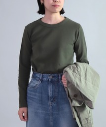 [OMNIGOD womens / オムニゴッド] KLフライス クルーネックロングスリーブTシャツ