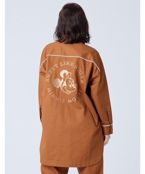 Little sunny bite(リトルサニーバイト)の「《Little Sunny Bite》 little sunny bite Disney collection Twill shirts jacket(カバーオール・レディース・ブラック/ピンク/ブラウン・MEDIUM/SMALL)」の3枚目の写真