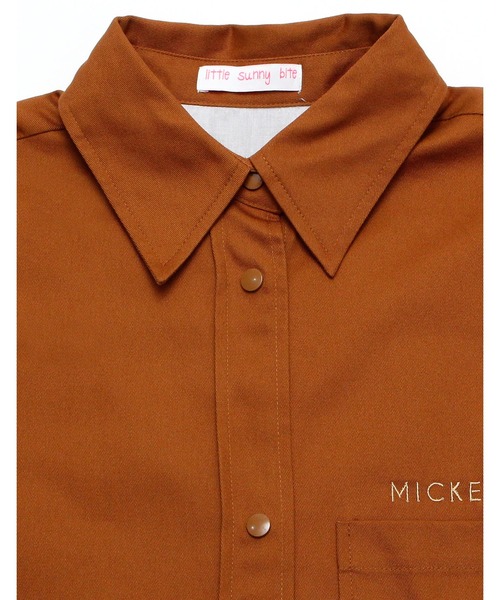 Little sunny bite(リトルサニーバイト)の「《Little Sunny Bite》 little sunny bite Disney collection Twill shirts jacket(カバーオール・レディース・ブラック/ピンク/ブラウン・MEDIUM/SMALL)」の16枚目の写真