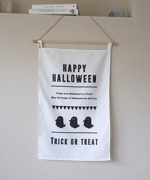 Lycee mine(リセマイン)の「ハロウィンファブリックポスター(その他ベビー用品・キッズ・マルチ/ホワイト/オフホワイト/ブラック・フリー)」の1枚目の写真