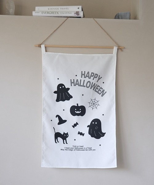 Lycee mine(リセマイン)の「ハロウィンファブリックポスター(その他ベビー用品・キッズ・マルチ/ホワイト/オフホワイト/ブラック・フリー)」の4枚目の写真
