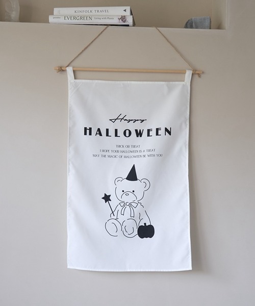 Lycee mine(リセマイン)の「ハロウィンファブリックポスター(その他ベビー用品・キッズ・マルチ/ホワイト/オフホワイト/ブラック・フリー)」の3枚目の写真