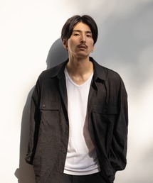 MOSSIMO（モッシモ）バルーン袖　Tシャツ＆シャツセット アンサンブル