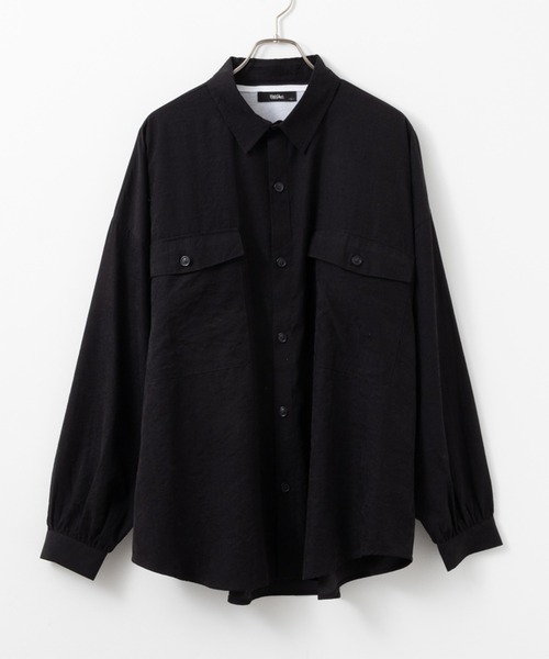 Mossimo（モッシモ）の「MOSSIMO（モッシモ）バルーン袖　Tシャツ＆シャツセット アンサンブル（シャツ/ブラウス・メンズ・グレー/ブラック系その他・XL/L/M）」の22枚目の写真