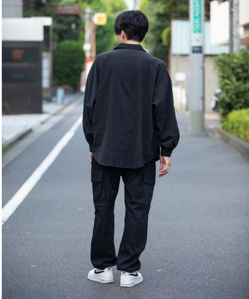 Mossimo（モッシモ）の「MOSSIMO（モッシモ）バルーン袖　Tシャツ＆シャツセット アンサンブル（シャツ/ブラウス・メンズ・グレー/ブラック系その他・XL/L/M）」の11枚目の写真