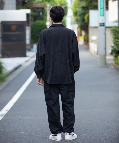 Mossimo（モッシモ）の「MOSSIMO（モッシモ）バルーン袖　Tシャツ＆シャツセット アンサンブル（シャツ/ブラウス・メンズ・グレー/ブラック系その他・XL/L/M）」の12枚目の写真