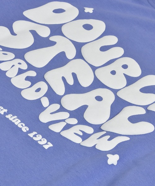 DOUBLE STEAL（ダブルスティール）の「リキッドロゴ 長袖Tシャツ（Tシャツ/カットソー・メンズ・グレイッシュブルー/ブラック/ホワイト・X-LARGE/MEDIUM/LARGE）」の10枚目の写真