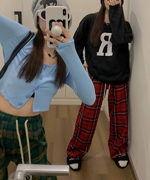 NANEA(ナネア)の「チェック柄イージーパンツ(その他パンツ・レディース・グリーン/レッド・SMALL/MEDIUM/LARGE)」の18枚目の写真