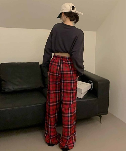 NANEA(ナネア)の「チェック柄イージーパンツ(その他パンツ・レディース・グリーン/レッド・SMALL/MEDIUM/LARGE)」の15枚目の写真