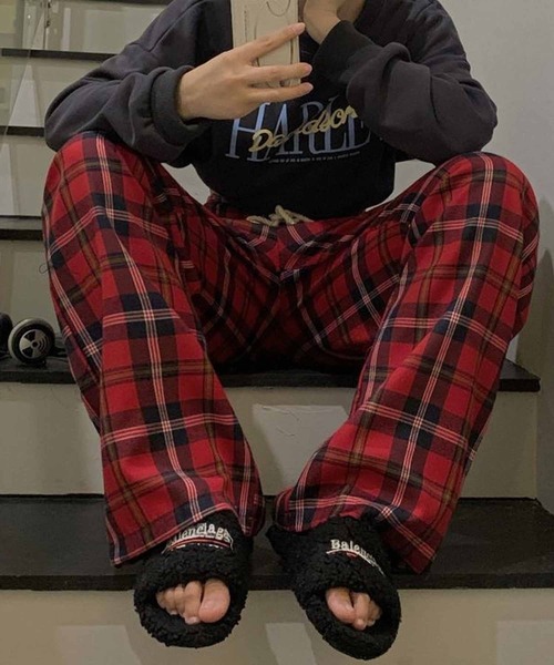 NANEA(ナネア)の「チェック柄イージーパンツ(その他パンツ・レディース・グリーン/レッド・SMALL/MEDIUM/LARGE)」の13枚目の写真