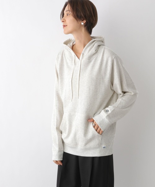 LEPSIM（レプシィム）の「【DISCUS／ディスカス】裏毛無地パーカー　963737（パーカー・レディース・ライトブルー/グリーン/ブラック/アイボリー・LARGE/MEDIUM）」の7枚目の写真