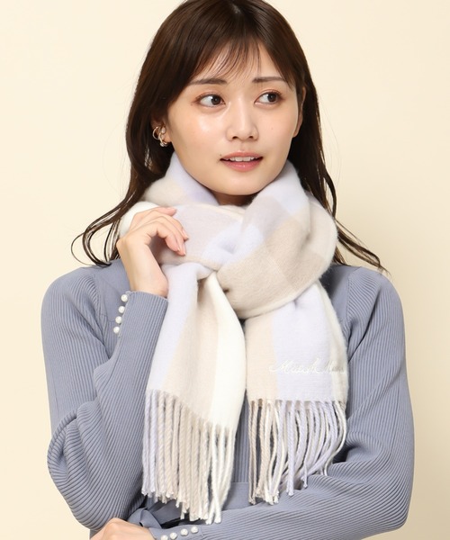 MISCH MASCH(ミッシュマッシュ)の「【新色追加】マフラー/MM338701(マフラー・レディース・パープル系/ブラック/ピンク系/ブルー系/ホワイト/ピンク/ブラウン系・フリ-)」の14枚目の写真