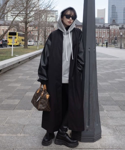 LEANN MOMENT（リーンモーメント）の「【UNISEX】Faux leather sleeve