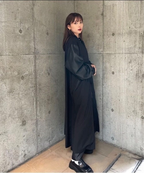 LEANN MOMENT（リーンモーメント）の「【UNISEX】Faux leather sleeve 