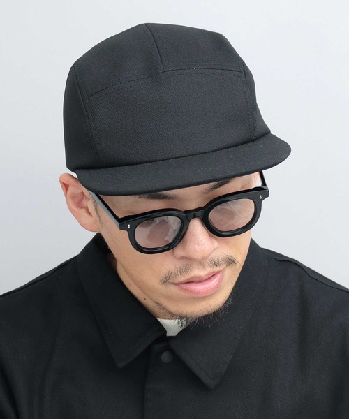Mr.COVER（ミスターカバー）の「日本製 ホップサック ワイドブリム ジェットキャップ（キャップ・メンズ・ネイビー/ブラック・FREE）」の3枚目の写真