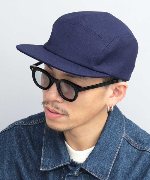 Mr.COVER（ミスターカバー）の「日本製 ホップサック ワイドブリム ジェットキャップ（キャップ・メンズ・ネイビー/ブラック・FREE）」の4枚目の写真